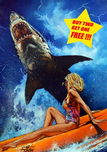 Shark season fine art print - season,