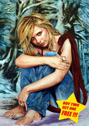 Sarah gellar fine art print - /,
