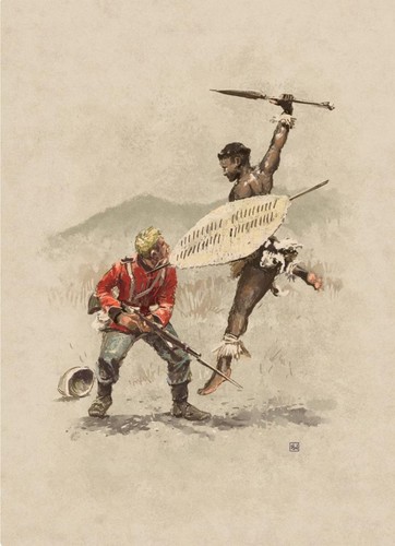 Duel isandlwana print - at, isandlwana'