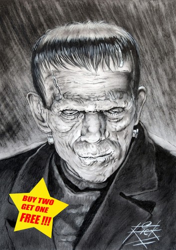 Frankenstein fine art print - /,