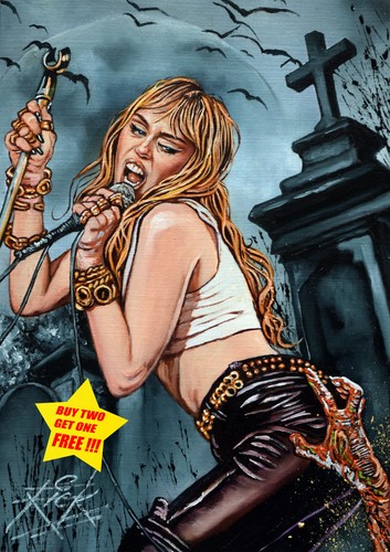 Miley cyrus fine art - miley,