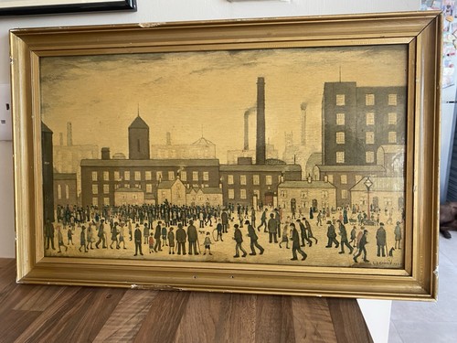 Lowry vintage framed - lowry, print
