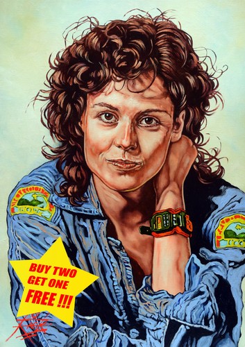Sigourney weaver fine - /, art