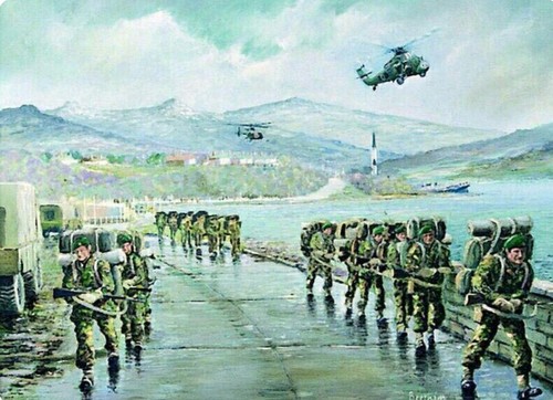 Royal marines falklands - marines,