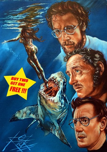 Jaws fine art print - print, /